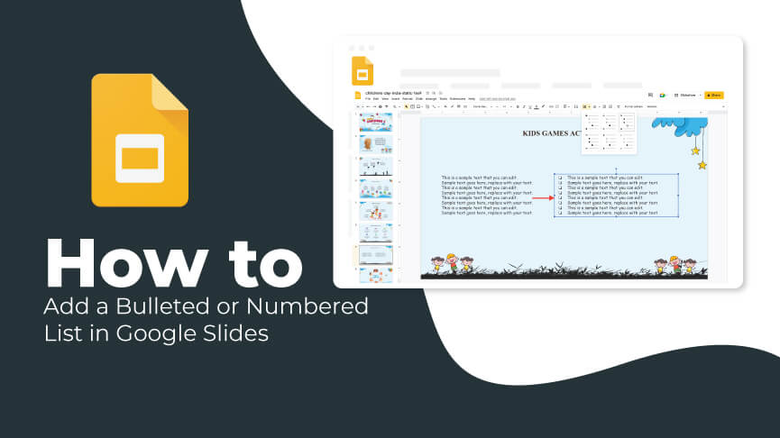 The Best Way To Add A Bulleted Or Numbered Listing In Google Slides 