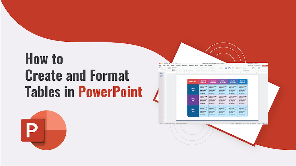 Simple Steps to Create and Format Tables in PowerPoint